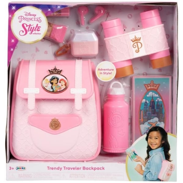 DISNEY STYLE JAKKS COLLECTION reseryggsäck - För barn från 3 år och uppåt - Disney-licens - Rosa
