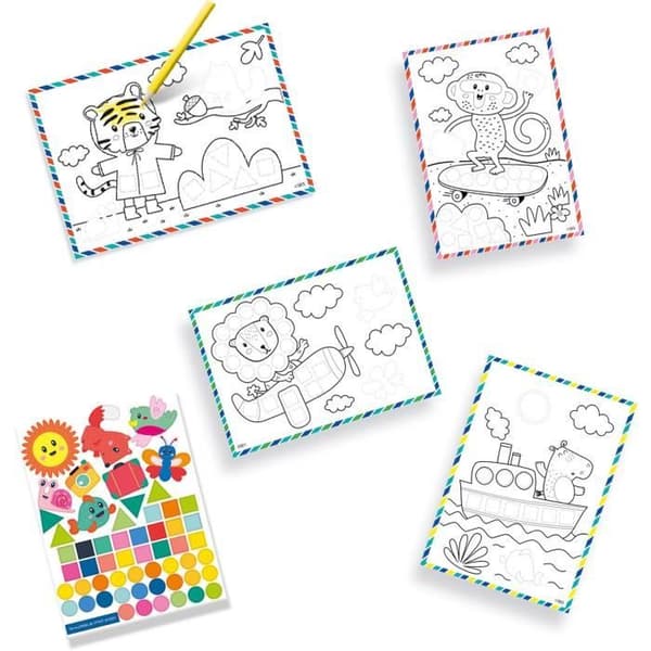 Resväska och aktiviteter - SES CREATIVE - Fullpackad med spel och aktiviteter för resor.