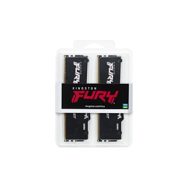 RAM-minne - KINGSTON - FURY Beast - RGB - 32 GB (2 x 16 GB) - DDR5 - 5600 Mhz CL40 - (KF556C40BBAK2-32)