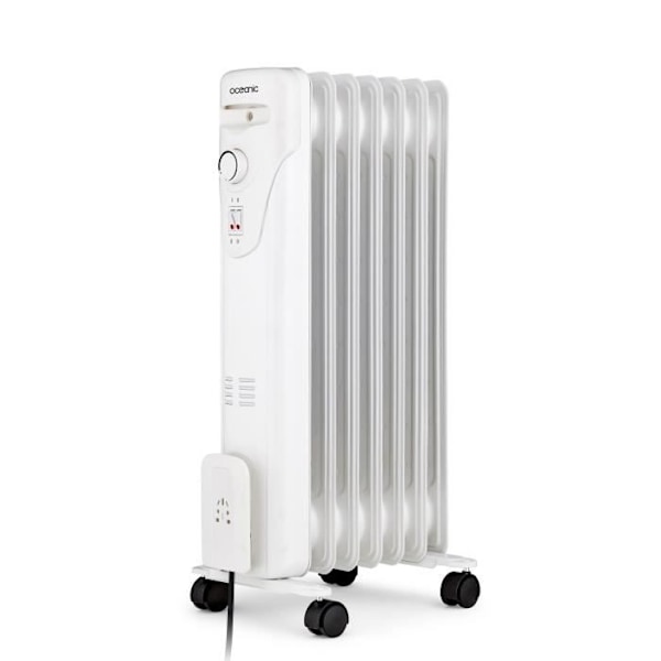 Elektrisk radiatoroljebad 1500W Oceanic - 3 Powers - 7 Elements - White - Mobile