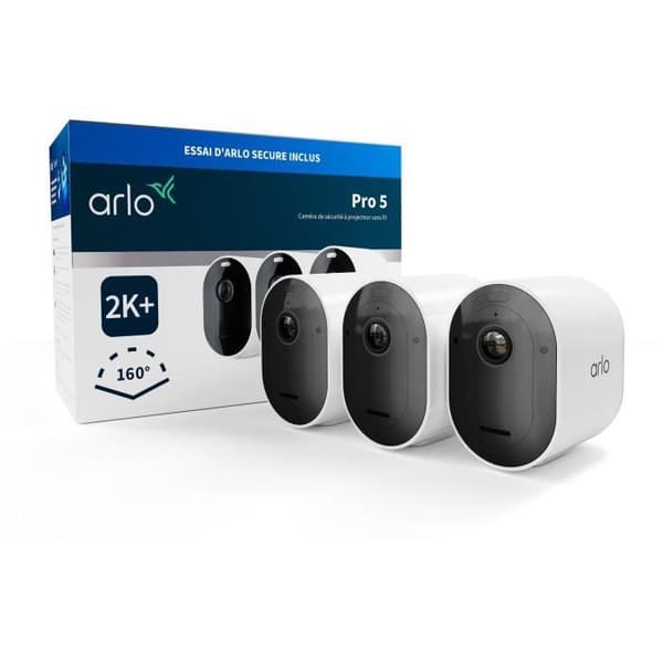 3-kamerapaket - ARLO - Pro 5 - Utomhus - Batteri - Nattseende