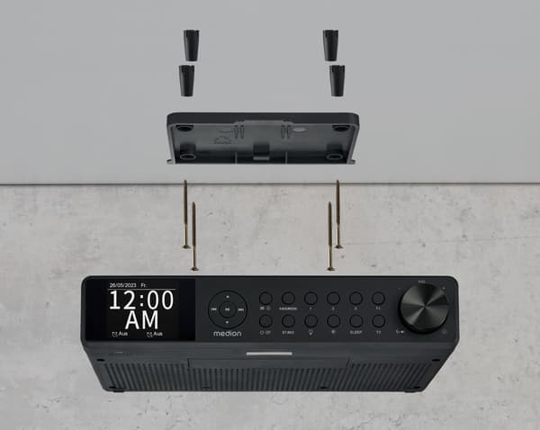 Köksradio - MEDION - DAB+ - 2x3W RMS - Svart
