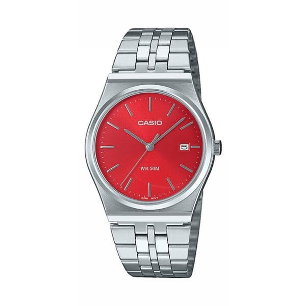 Klocka - CASIO - MTP-B145D - Herr - Mörkrosa - Kvarts - Analog