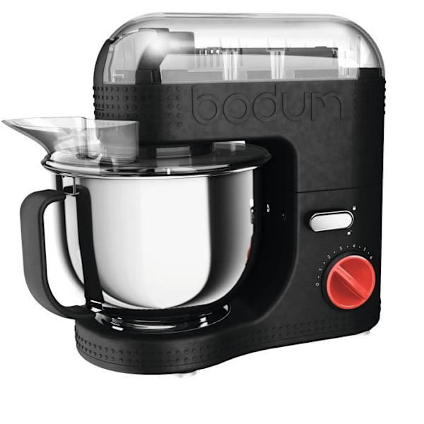 BODUM 11381-01EURO-3 Bistro kupikia umeme Boti - bakuli la chuma cha pua 4.7 l - 700 W - Nyeusi