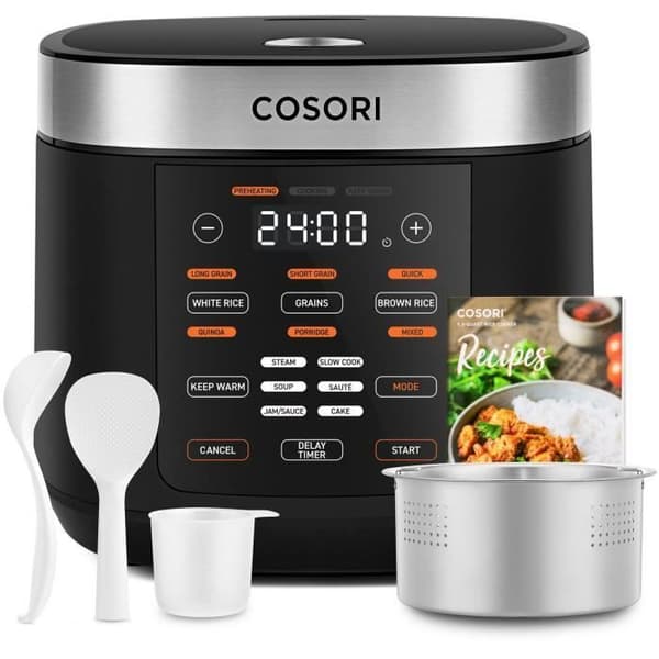 COSORI Multikokare - 5L kapacitet - 17 matlagningsprogram - Upp till 120°C - 970W