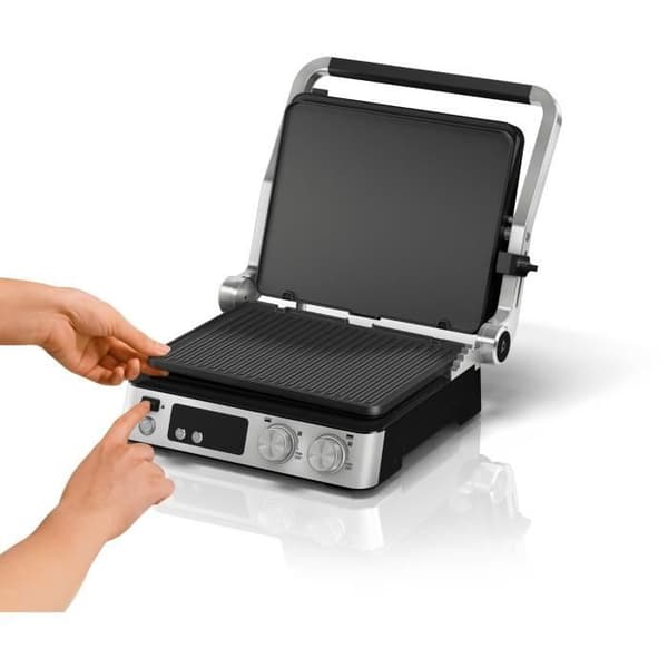 Multifunktionsgrill - BRAUN - Multigrill 7 - 2000 W - 3 värmelägen - Svart/Stål
