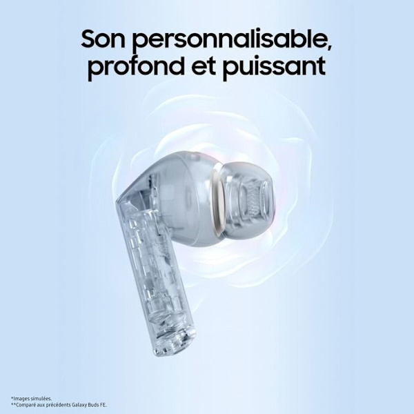 Samsung Buds3 FE svarta hörlurar