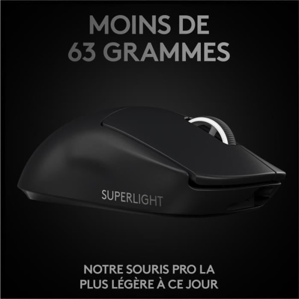 LOGITECH G - PRO X Superlight spelmus - svart