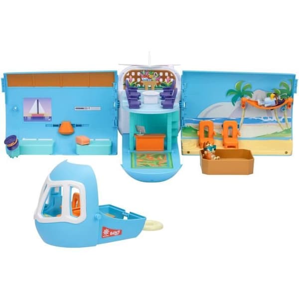 Bluey's Plane - BLUEY - Transformerbart lekset med figurer och tillbehör