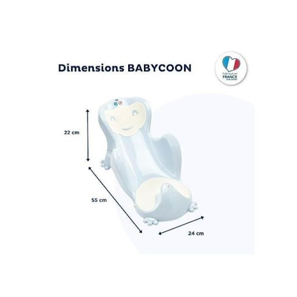 THERMOBABY Babycoon badstol - Blå blomma