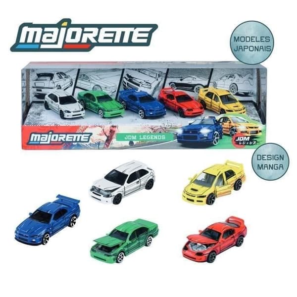 MAJORETTE - Majo JDM 5-pack presentförpackning - från 3 år