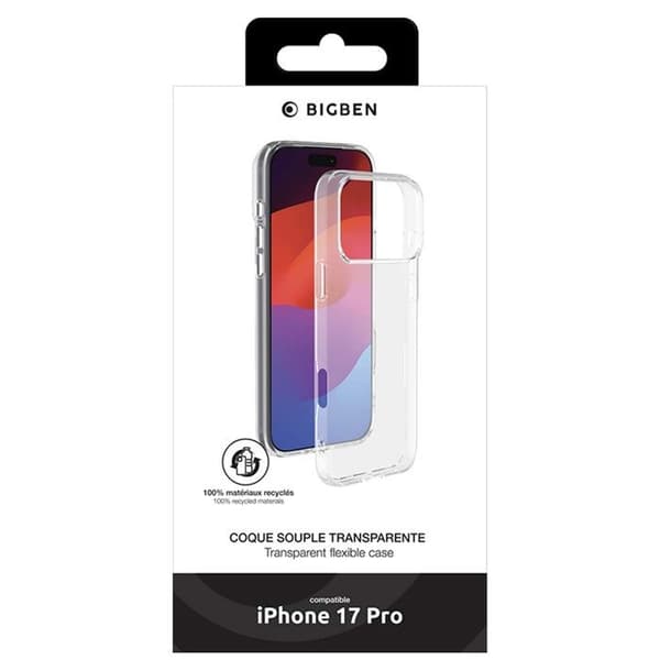 Silisoft-skal - iPhone 17 Pro - Genomskinligt
