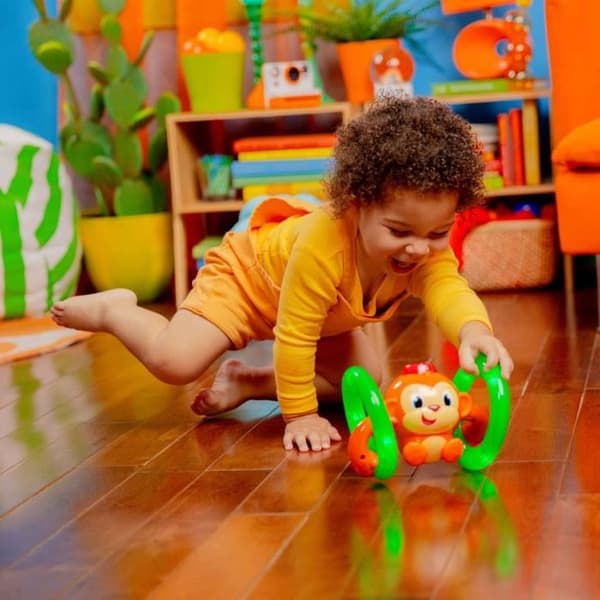 LJUSSTART Little Roll & Glow Monkey