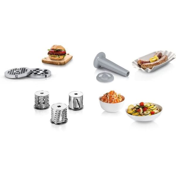 Bosch SmartPower köttkvarn 1500 W med grönsakstillbehör vit one size