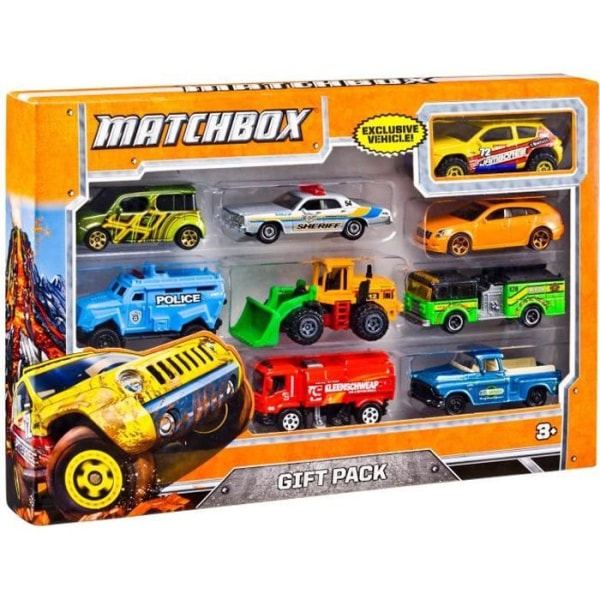 MATCHBOX Paket med 9 fordon - X7111 - Små bilar - 3 år och +