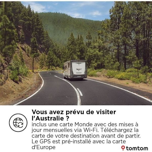 GPS-navigator - TOM TOM - GO Camper Max 7 - Ny generation - 7 - Världskarta