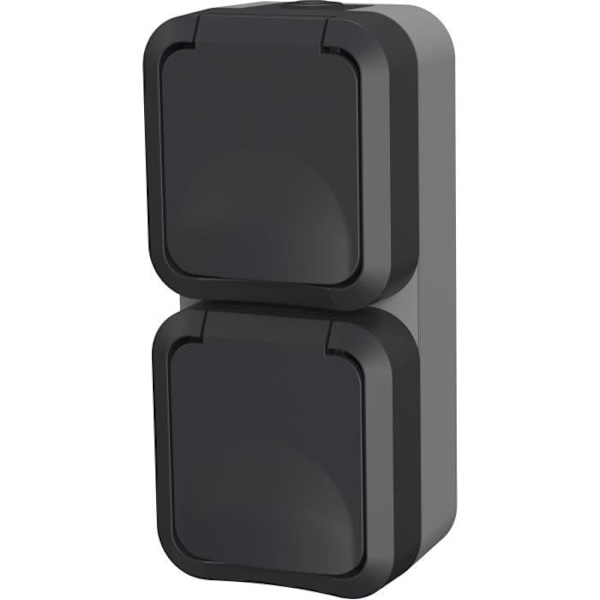 Dubbeluttag - QUARX - Aqua Pro - Utomhus, vertikal, IP55, 250V, 16A