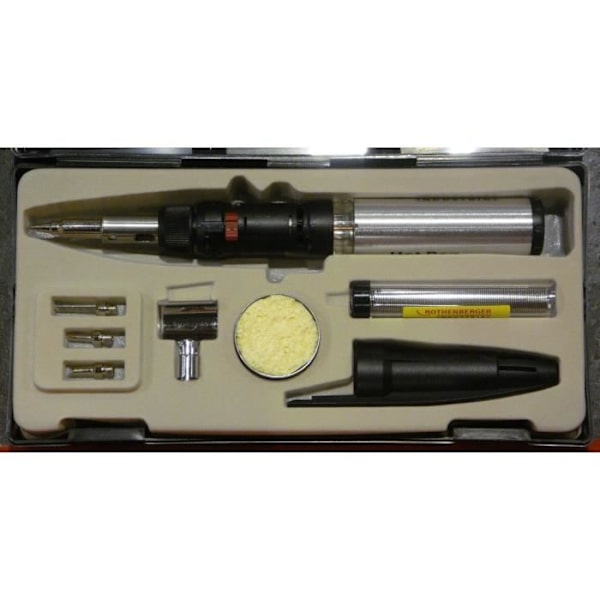 ROTHENBERGER 3 i 1 svetsmaskin - Flamma, varm luft, lödkolv - 1450 ° C - Silver