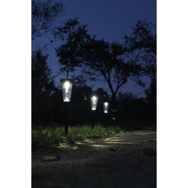 Set med 3 solar beacons - Canopo - 20 lumen - Beige