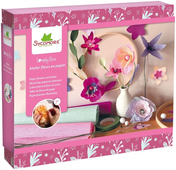 Fin ask - SYCOMORE - Pappersblommor - Verkstad - Ålder 7+