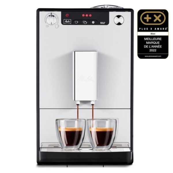 Melitta Solo Silver E950-103 Automatisk kaffe- och espressomaskin med bönakvarn