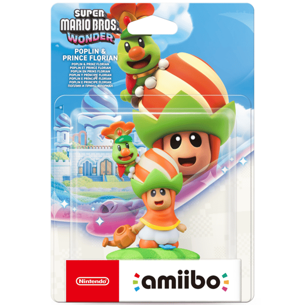 Amiibo-figur - Poplin och Prins Florian  Super Mario-samlingen