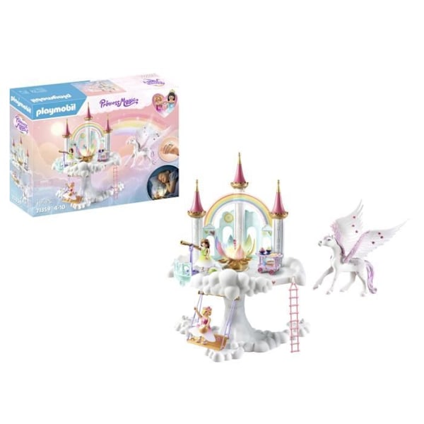 PLAYMOBIL 71359 Enchanted Turret - Princess Magic - Den magiska blomman kan förvandlas till en nattlampa - från 4 år och uppåt