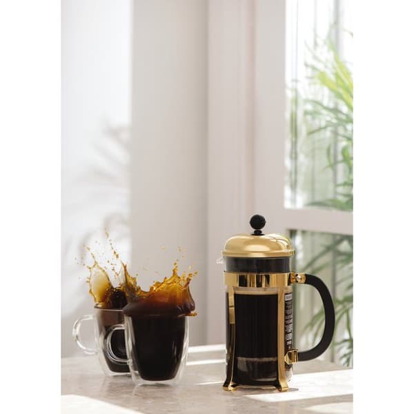 Fransk pressemaskine - BODUM - Chambord - 1 L - 8 kopper - Rustfrit stål - Guld