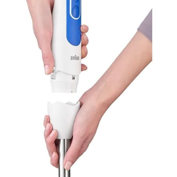 BRAUN MQ3000WH Smoothie Plus handbländare - vit och blå