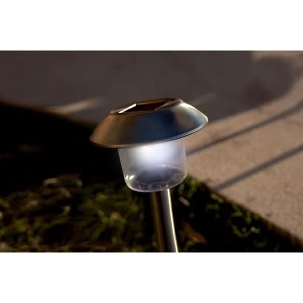 ALESIA Många av 8 solfyrar - kallvit LED