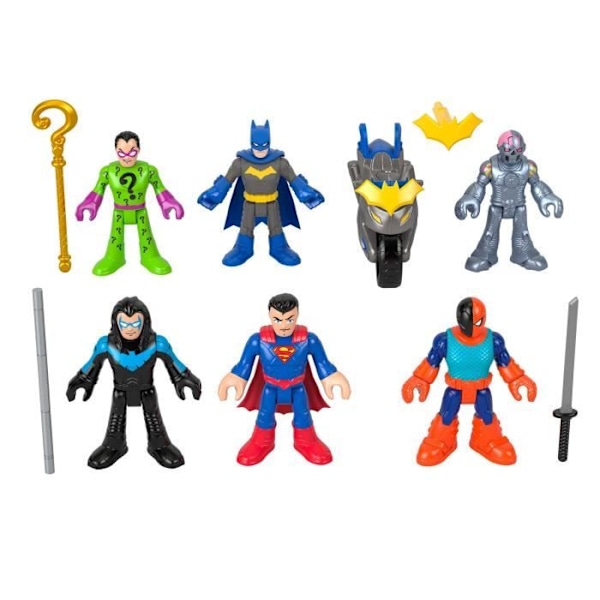 Imaginext-DC Super Friends-Deluxe figurlåda med 9 element - Imaginext - HXF94