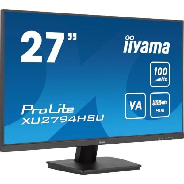 PC-skärm - IIYAMA - XU2794HSU-B6 - 27 VA FHD 1920 x 1080 - 1ms - 100Hz - HDMI DP - Höjdjusterbar fot