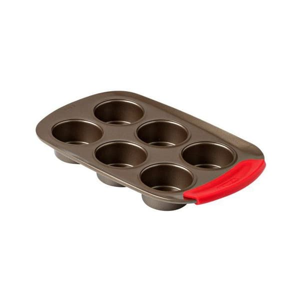 Muffinsplåt - PYREX - 1452001 - Rund - Kolstål - Non-stick - 6 håligheter