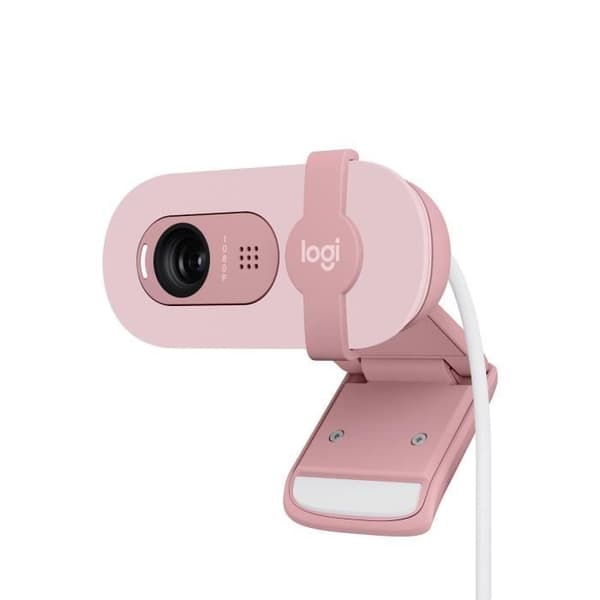 Webbkamera - Full HD 1080p - LOGITECH - Brio 100 - Integrerad mikrofon - Rosa - (960-001623)