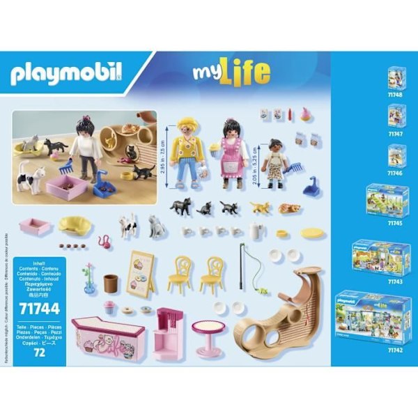 PLAYMOBIL 71744 Kattbar med 6 katter och karaktärer