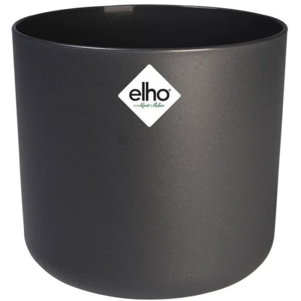 ELHO B.for Soft Rund blomkruka 25 - Svart - Ø 25 x H 23 cm - inredning - 100% återvunnen