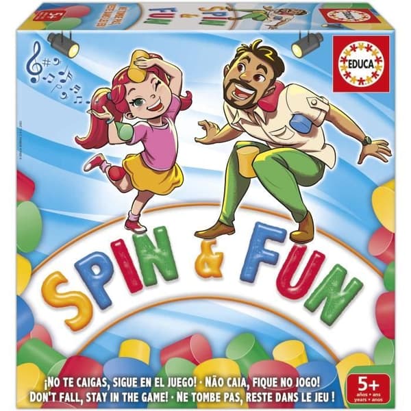 Spin & Fun - Balansspel - EDUCA - Testar smidighet och balans - 2 till 4 spelare - Från 5 år