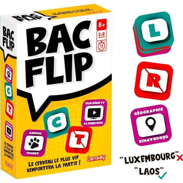 Brädspel - LANSAT - BAC FLIP - Från 8 år