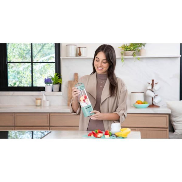 Blender - NUTRIBULLET - NBP003LBL - Bärbar mixer - Ljusblå