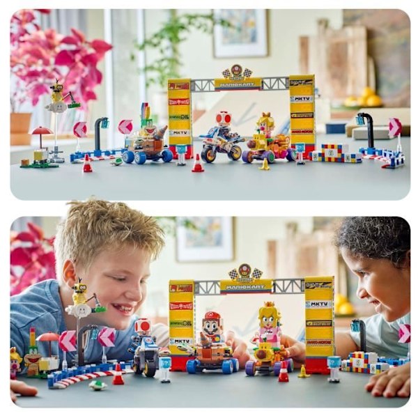 LEGO Super Mario 72036 Mario Kart  Baby Peach & Grand Prix Pack  Motorcykelleksak