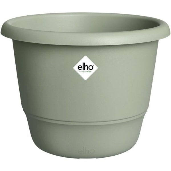 Blomkruka - ELHO - Amiga Round 25 - Grön - L 25 x B 24,5 x H 18 cm - Utomhus - 100% återvunnet