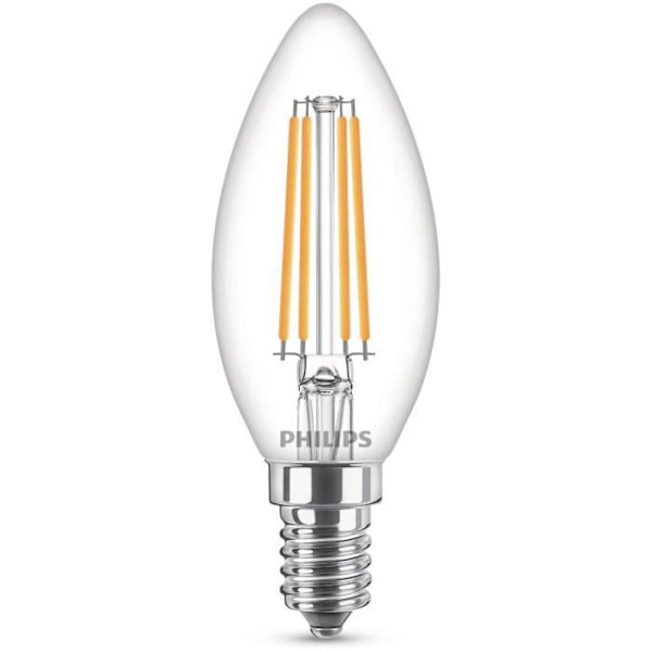 Philips LED-lampa Ekvivalent 60W E14 Varmvit Ej dimbar, Glas