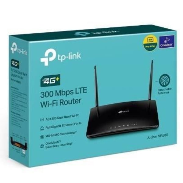 Modem/router - TP-LINK - Archer MR500 - 4G+ Cat6 WiFi AC1200 Dual-band Gigabit