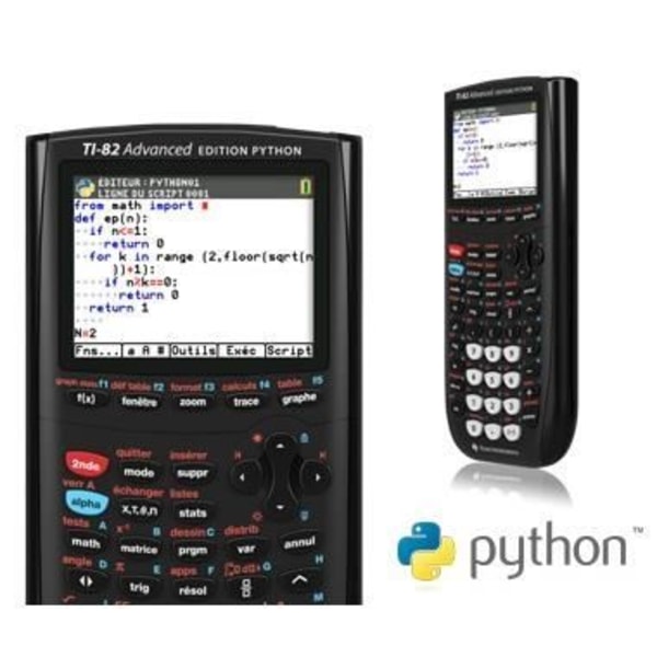 TEXAS INSTRUMENTS TI -82 Advanced Edition Python Graphing Calculator - Svart
