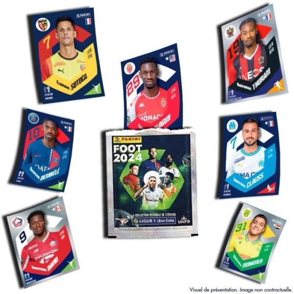 Panini Football 2024 Ligue 1 samlarkort - Blisterförpackning med 13 fickor + 1 gratis