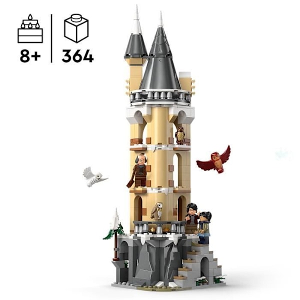 LEGO Harry Potter 76430 Hogwarts slott voljär, djurleksak för barn