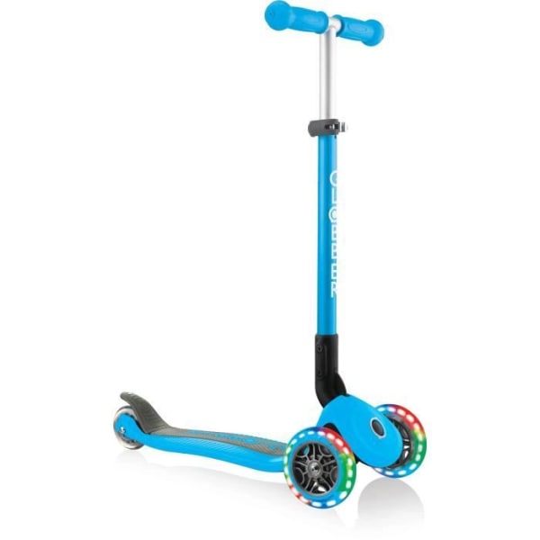 GLOBBER Primo 3 -hjulig hopfällbar barnescooter - Himmelblå