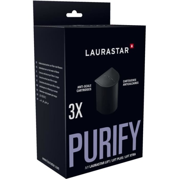 LAURASTAR 3 paket med kalkpatroner för Laurastar Lift