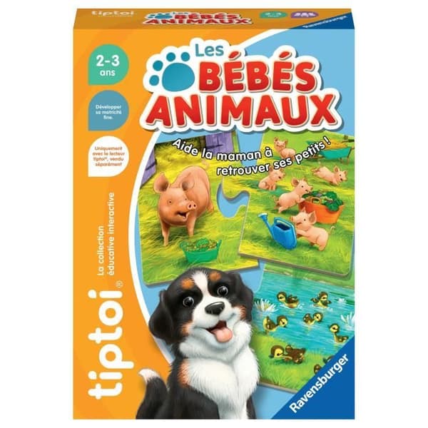 tiptoi Djurungar, Pedagogiskt spel, 00187, Från 2 år, Ravensburger