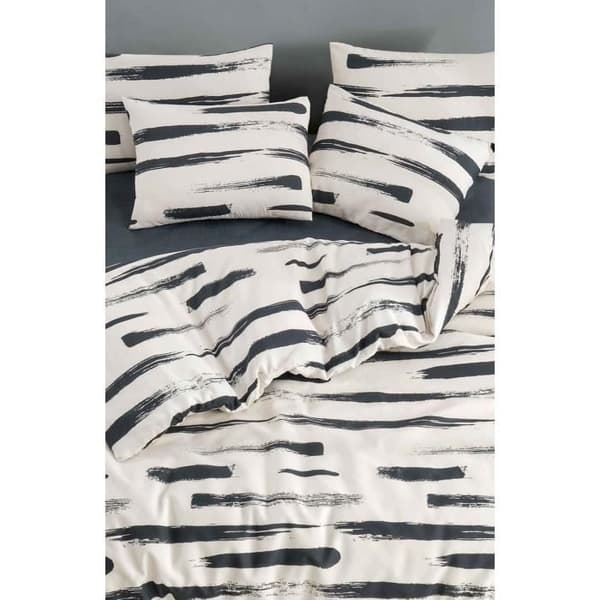 Bäddset - 1 påslakan 220 x 240 cm + 2 örngott 60 x 60 cm - 65% bomull, 35% polyester - Vit